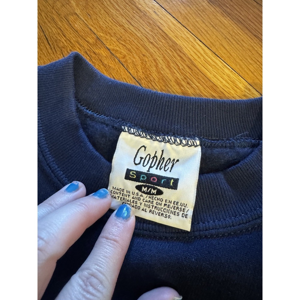 Vintage Women's Buffalo New York Sweatshirt Sz M Spellout Raised Letters - Picture 13 of 14
